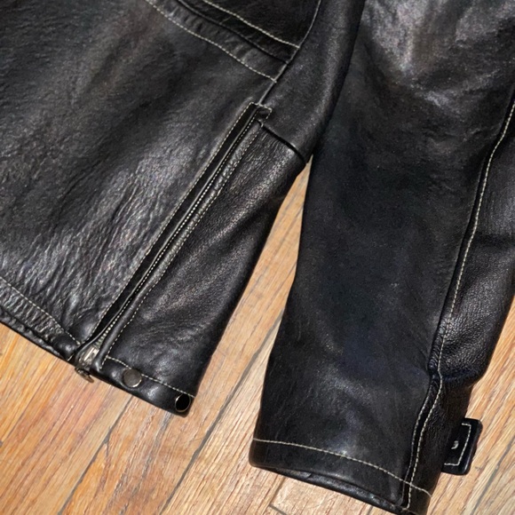 Michaela Fur Brand: Black Leather luxury jacket - Picture 4 of 10